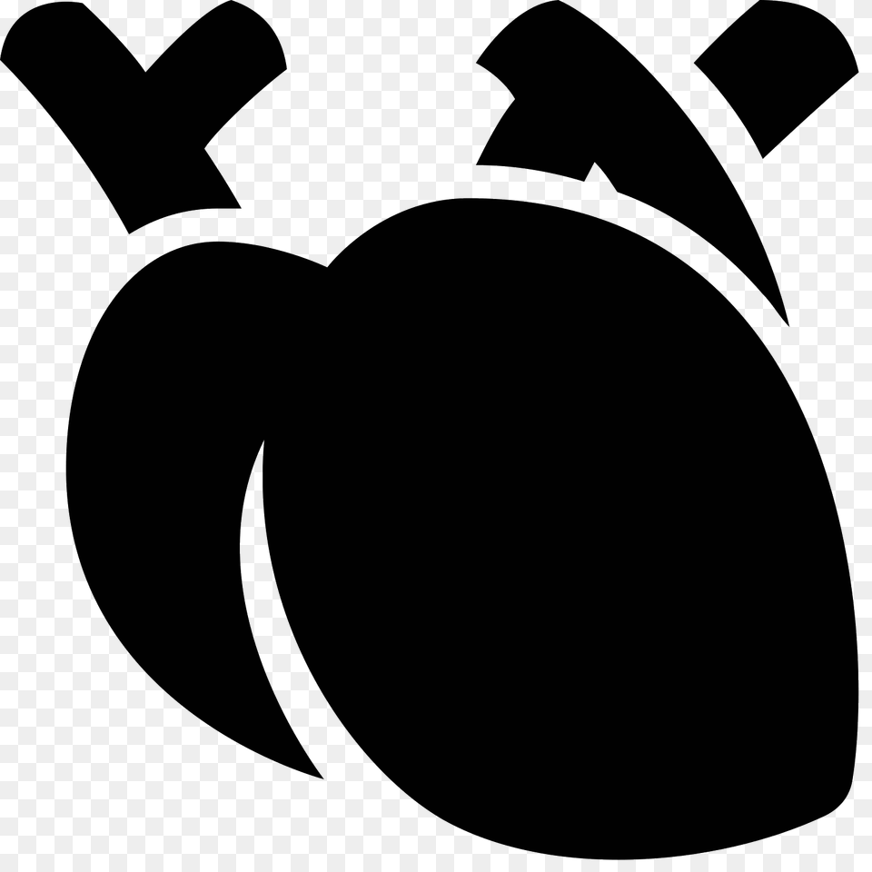 Medical Heart Icon, Gray Png Image