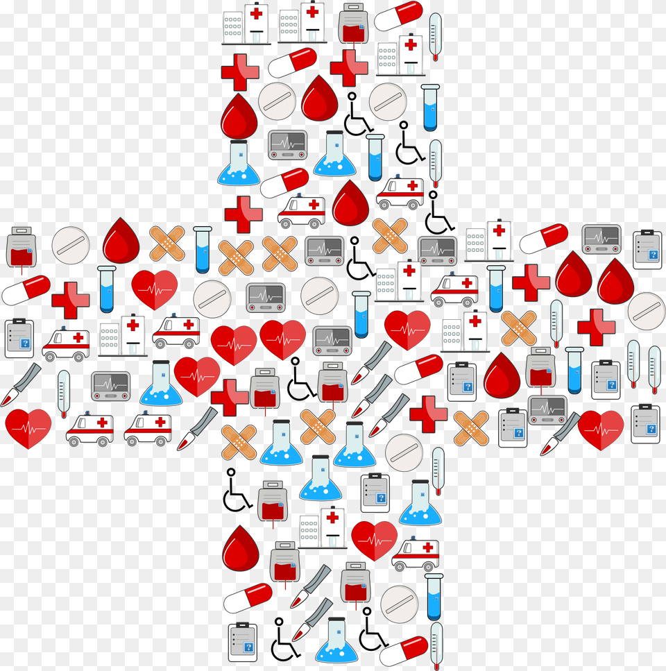 Medical Icons Cross Clip Arts 3 P39s First Aid, Art, Collage Png Image