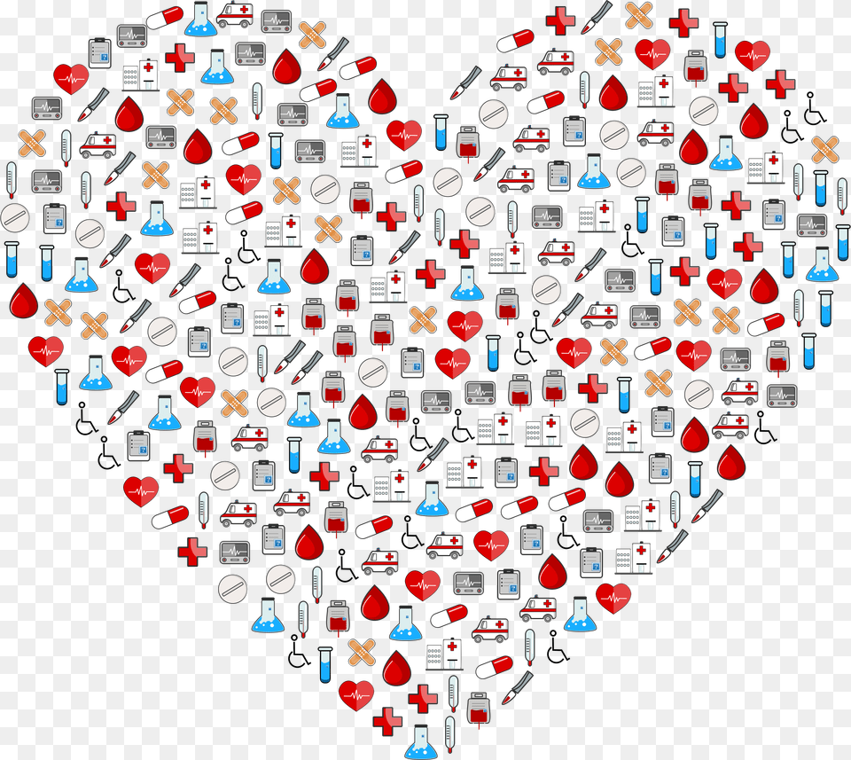 Medical Icons Heart Clip Arts Bank View Cafe, Art, Collage, Blackboard Png