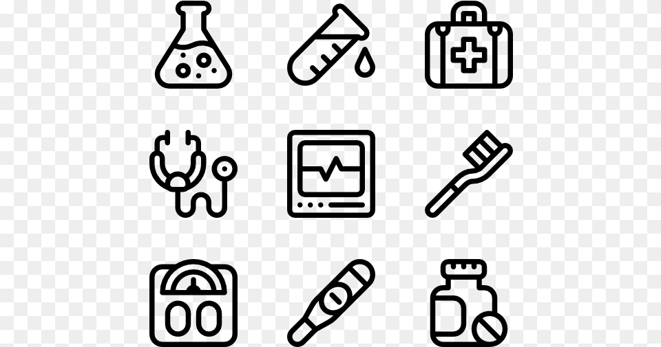 Medical Instruments Hobbies Icons, Gray Png