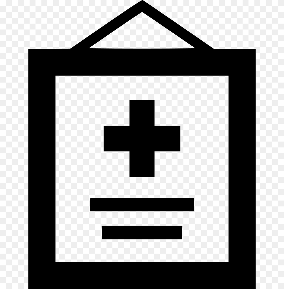 Medical License Certificate Diploma Medicine Frame Icon, Cross, Symbol, First Aid, Stencil Free Png Download