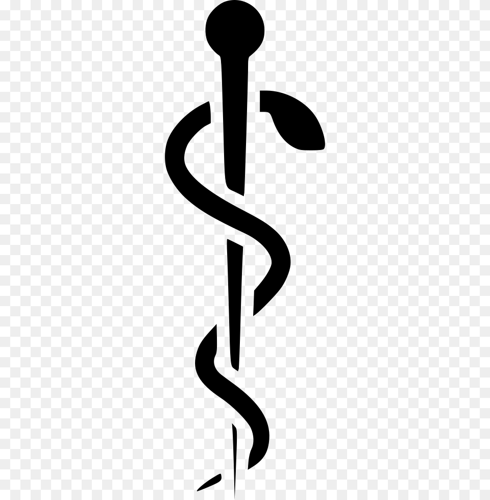 Medical Needle Snake And Staff, Stencil Free Transparent Png