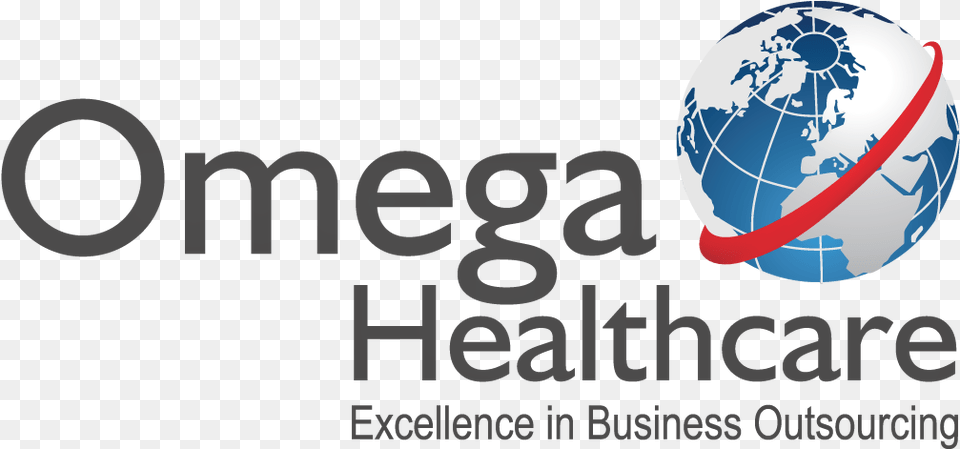 Medical Practice Management Services In Karnataka Omega Healthcare Management Services Pvt Ltd Logo, Sphere, Astronomy, Outer Space, Planet Png Image