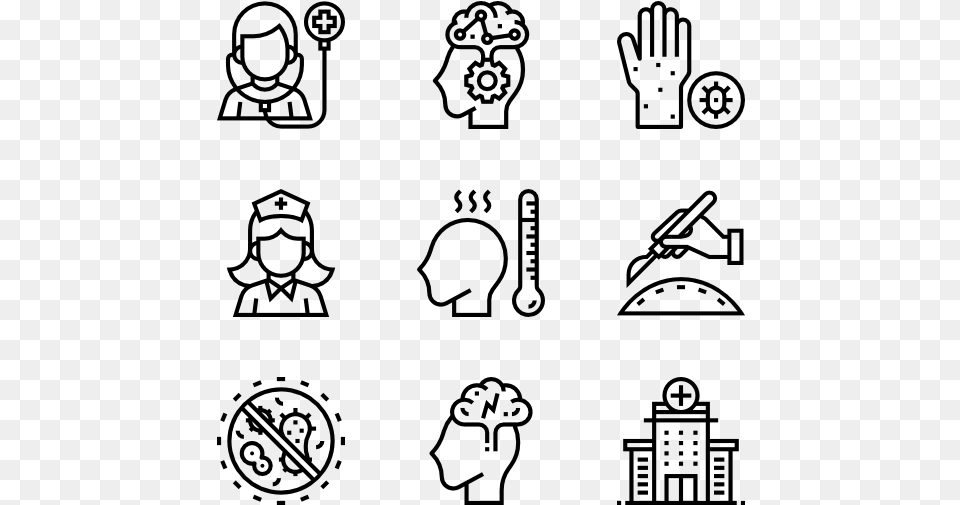 Medical Science Icon Transparent Background, Gray Free Png Download