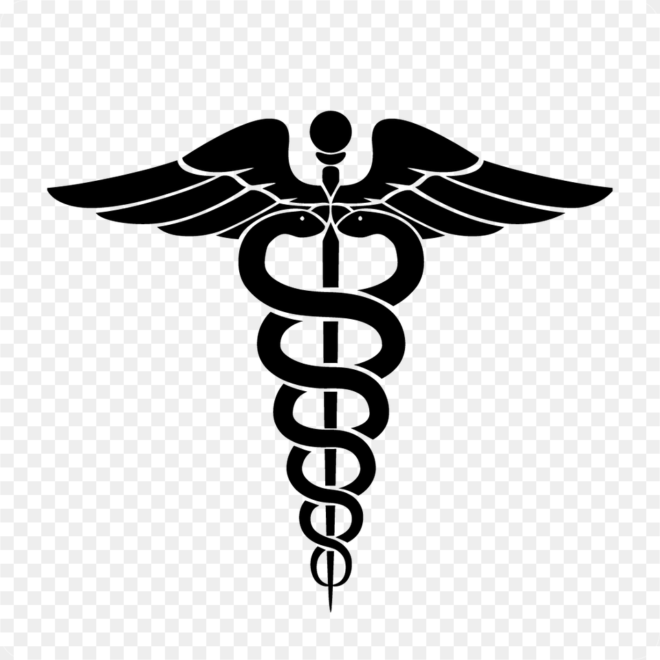 Medical Symbol Decal Style Simbolo De Medicina, Stencil, Emblem Free Png Download