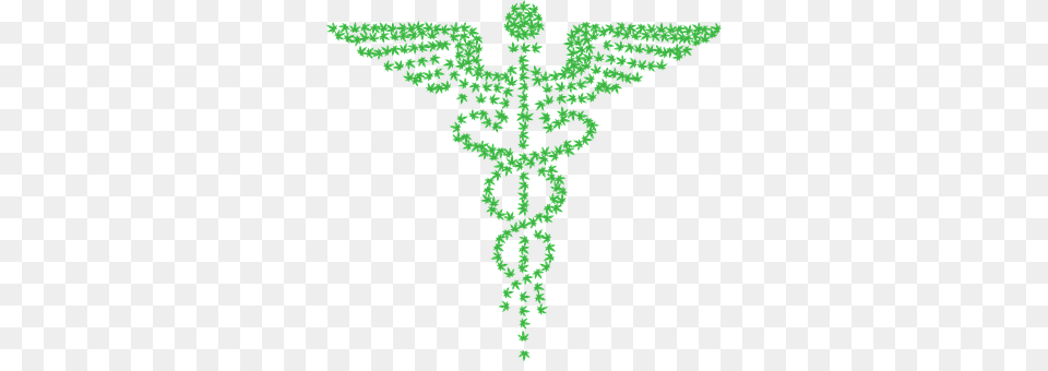 Medical Symbol Staff Of Hermes, Green, Pattern, Cross, Embroidery Png