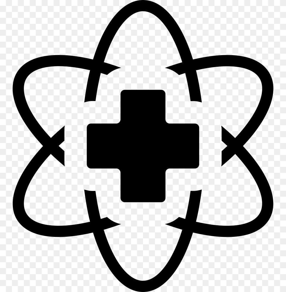 Medical Tech Symbol Nuclear Physics, Stencil, Logo Free Png