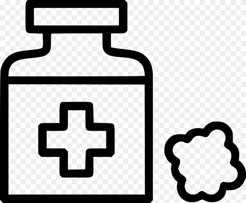 Medical Treatment Pill Bottle Medicine Spirit Comments Black And White Nurse Hat Clipart, Cabinet, Furniture Free Png Download