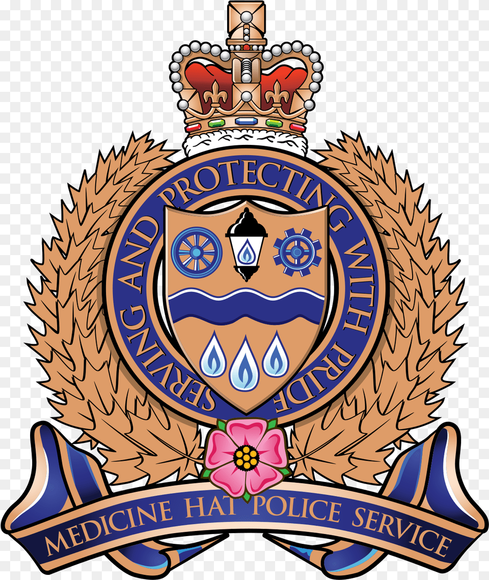 Medicine Hat Police Service, Badge, Logo, Symbol, Emblem Png Image
