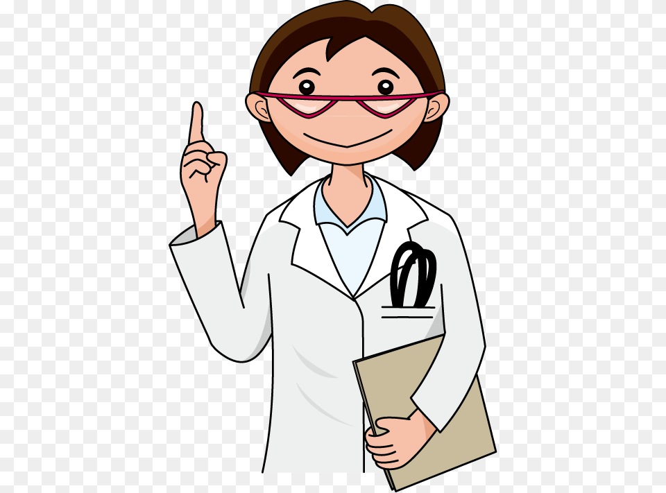 Medicine Health Care Physician Nurse Clip Art Cartoon Therapist With Transparent Background, Lab Coat, Clothing, Coat, Baby Free Png