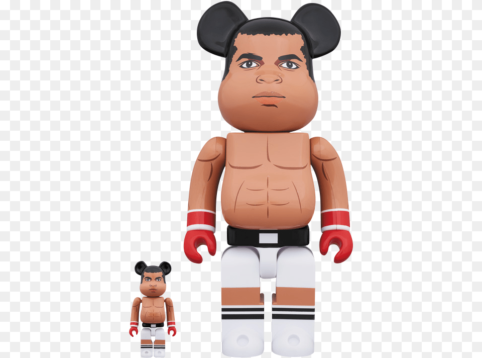 Medicom Toy Berbrick Muhammad Ali 100 And 400 Collectible Bearbrick Keith Haring, Person, Baby, Plush Free Png Download