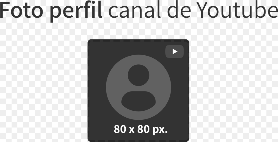 Medidas De La Imagen En Miniatura De Los Vdeos Plantilla Foto De Perfil Youtube, Electronics Png