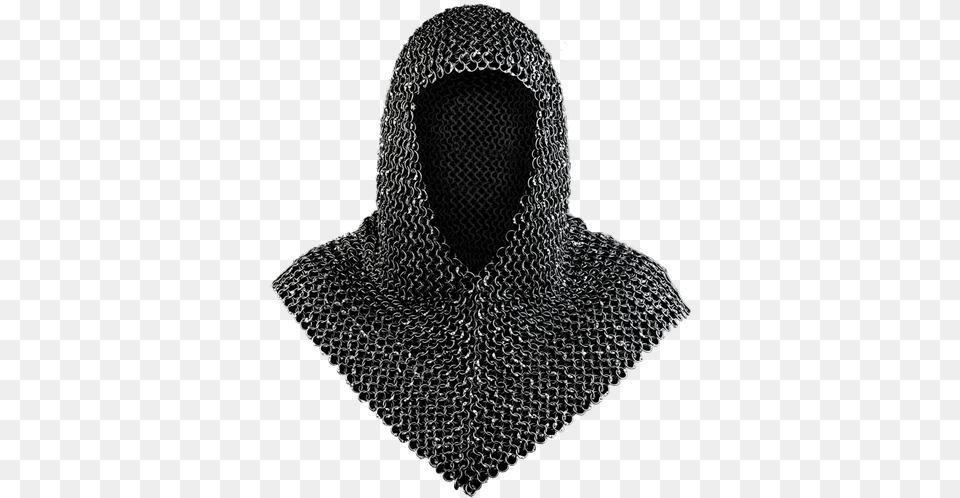 Medieval Armory Chain Mail Coif Hood Mail Coif, Armor, Chain Mail, Chandelier, Lamp Png Image