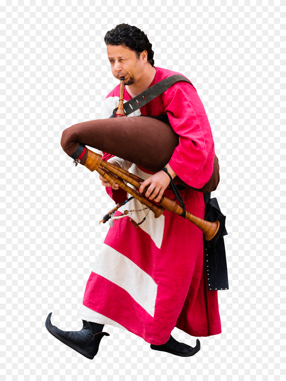 Medieval Bagpipes Player, Adult, Female, Person, Woman Free Transparent Png