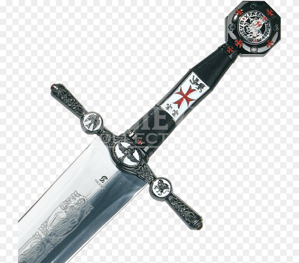 Medieval Black Knight Sword Sword, Weapon, Blade, Dagger, Knife Free Png Download