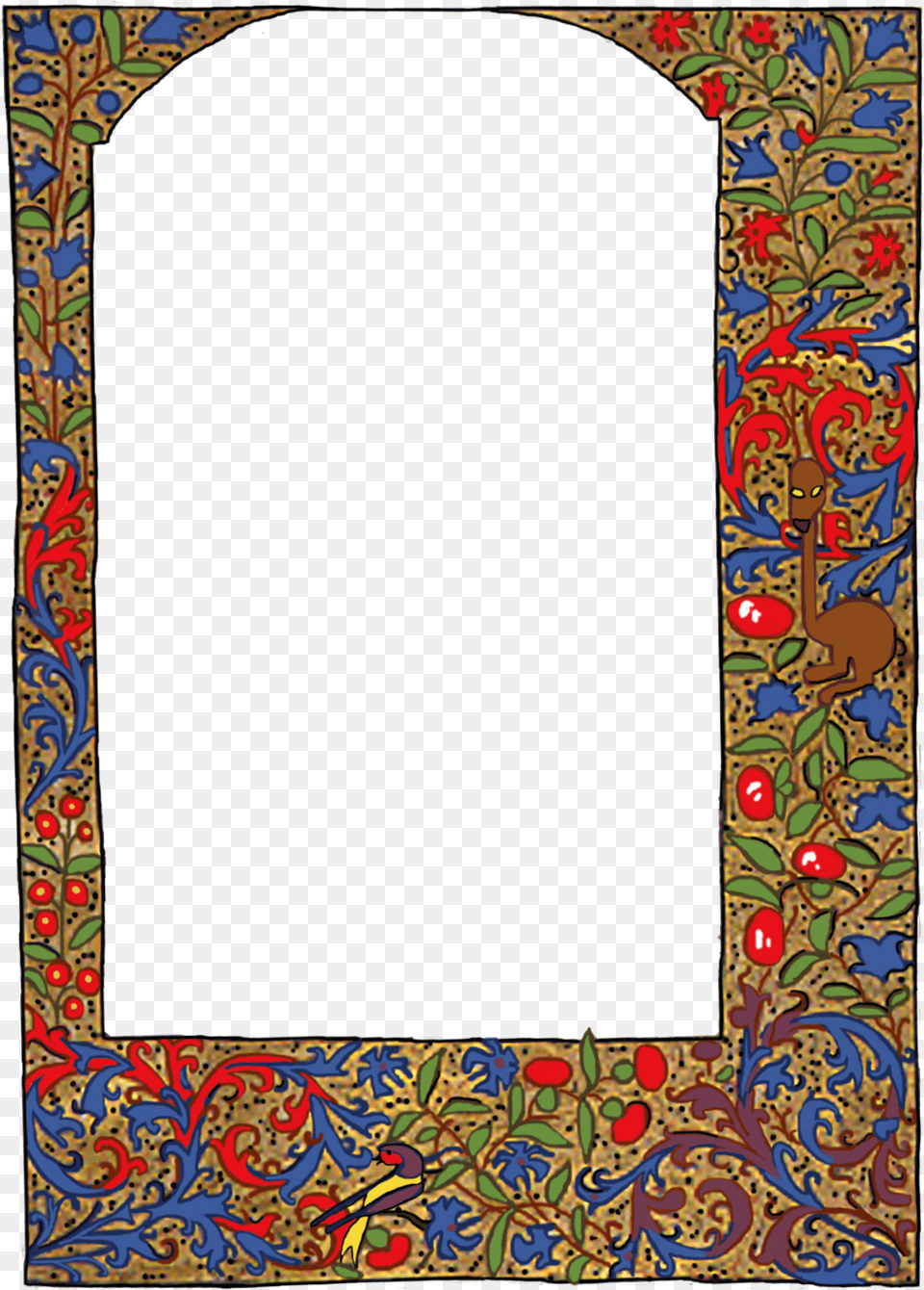 Medieval Border Frame Medieval Illumination Frame, Home Decor, Pattern, Rug, Art Free Png
