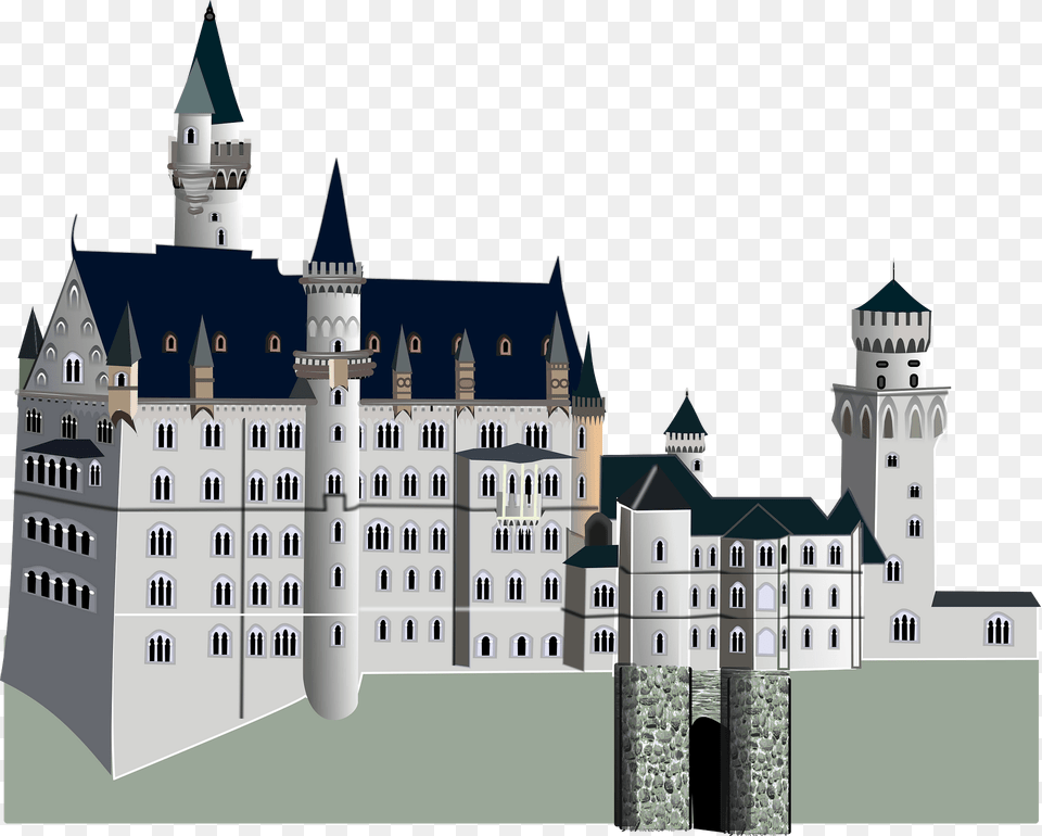 Medieval Castle Clipart, Architecture, Building, Fortress, Landmark Png Image