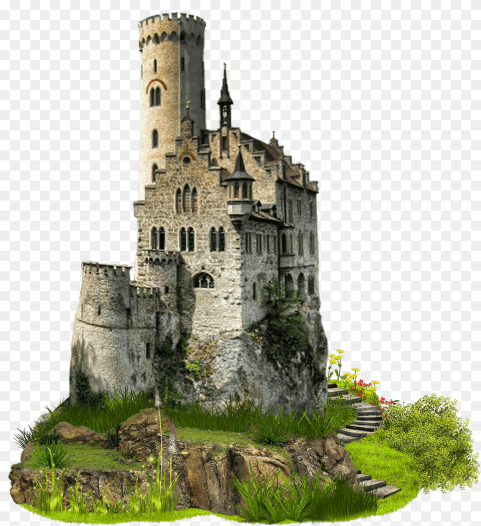 Medieval Castle Lichtenstein Castle, Architecture, Building, Fortress Png
