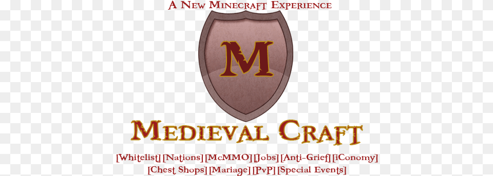 Medieval Craft Logo Banner Initial, Armor Png Image