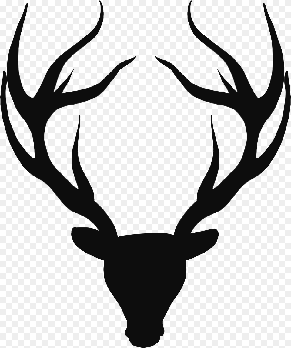 Medieval Deer Head Symbol, Antler, Stencil, Animal, Mammal Free Png Download