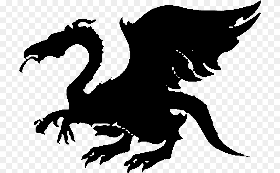 Medieval Dragon Emblem Bo Medieval Dragon Emblem, Gray Free Transparent Png