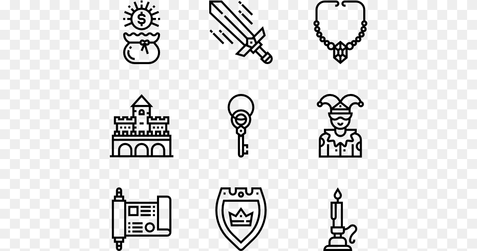 Medieval Icon Packs Medieval, Gray Png Image