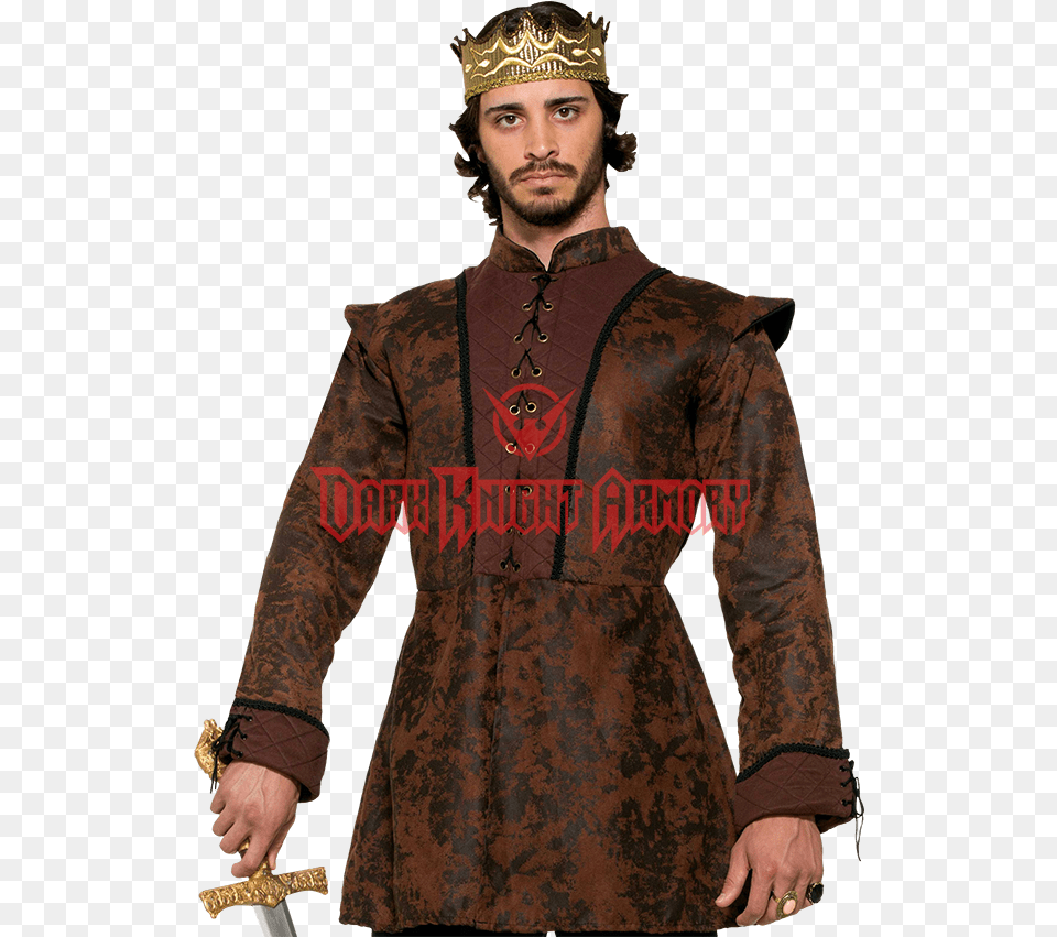 Medieval King Upper Class Renaissance Clothing Men, Accessories, Adult, Person, Man Free Transparent Png
