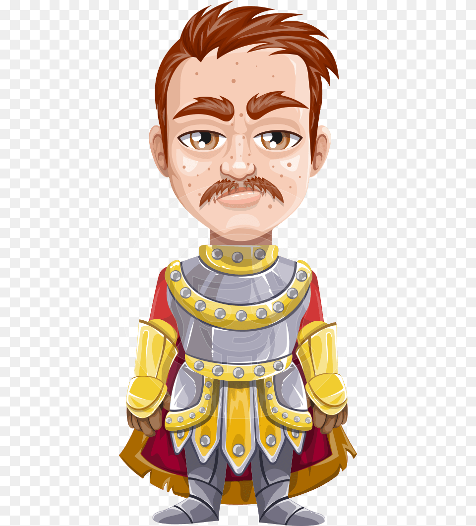 Medieval Knight Cartoon Vector Character Aka Mr Knight, Baby, Person, Face, Head Free Png