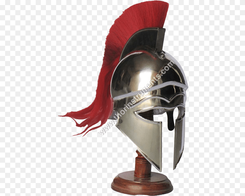 Medieval Knight Greek Corinthian Helmet With Stand Medieval Helmet, Armor Free Transparent Png