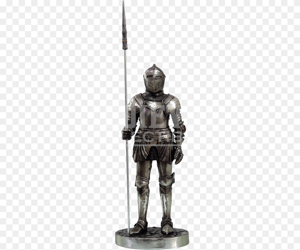 Medieval Knight Spearman Statue Medieval Knight 7quot Tall Phalanx Infantry Statue Figurine, Adult, Armor, Male, Man Png