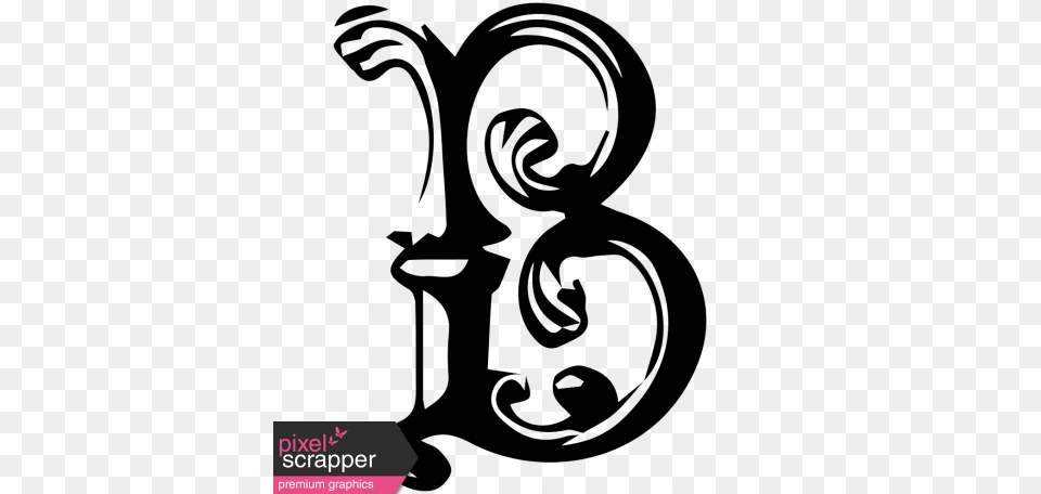 Medieval Letters B Graphic, Art, Pattern, Floral Design, Graphics Free Transparent Png