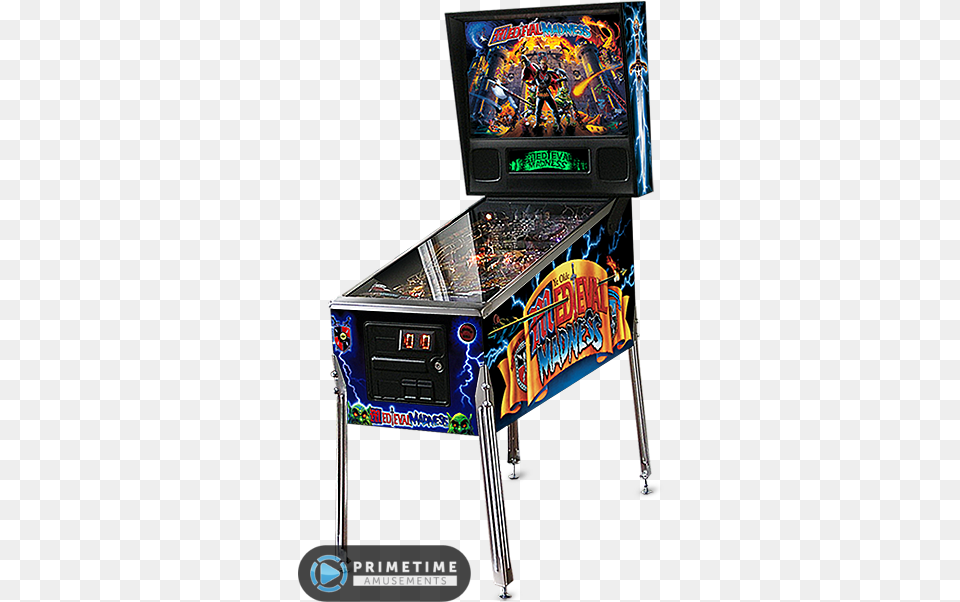 Medieval Madness Pinball Remake By Chicago Gaming Medieval Madness Standard Edition Pinball Machine, Arcade Game Machine, Game, Boy, Child Png