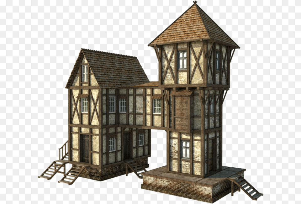 Medieval Pic Middle Ages House, Hut, Architecture, Building, Rural Free Png Download
