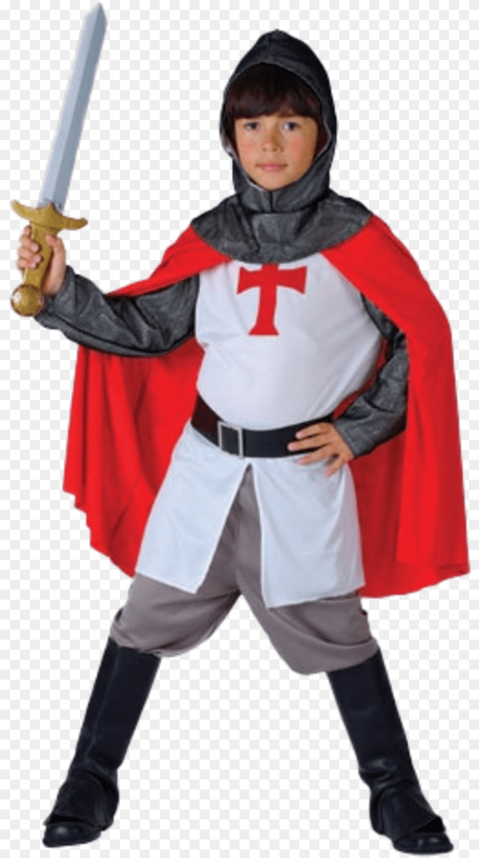 Medieval Richard The Lionheart Knight Costume Make A Medieval Knight Costume, Person, Clothing, Blade, Knife Free Transparent Png