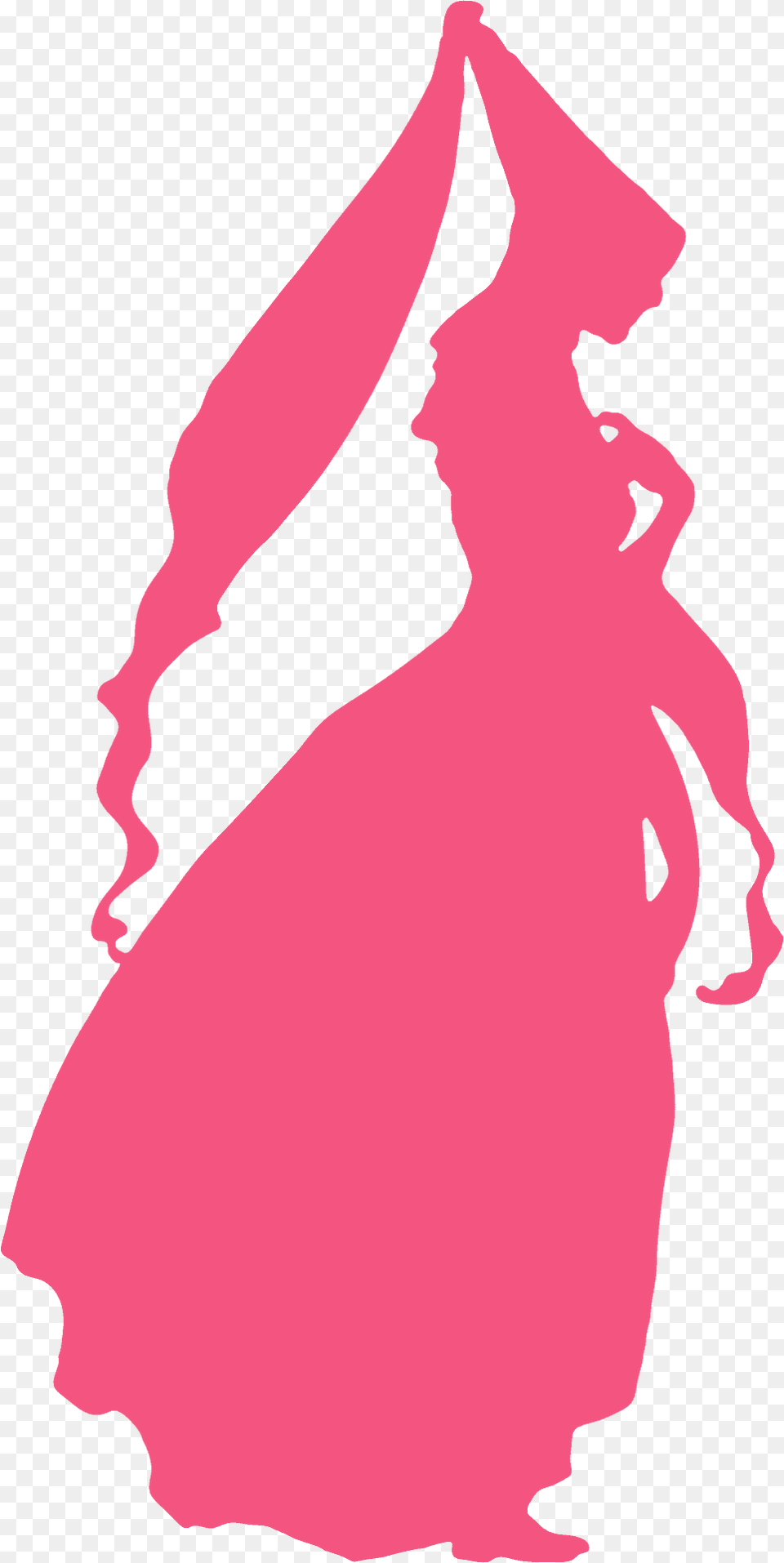 Medieval Woman Silhouette, Dancing, Formal Wear, Leisure Activities, Person Free Png