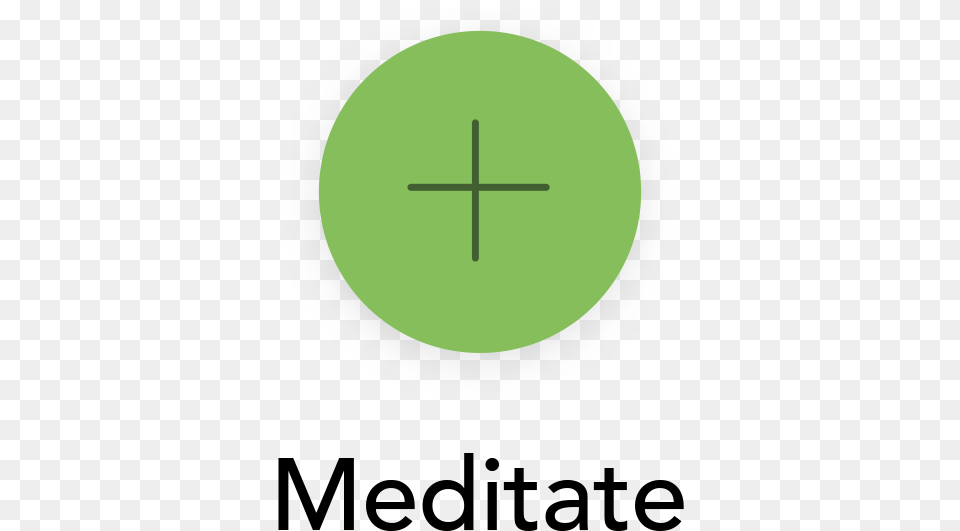 Meditate Icon Cross, Green, Symbol, Astronomy, Moon Png Image