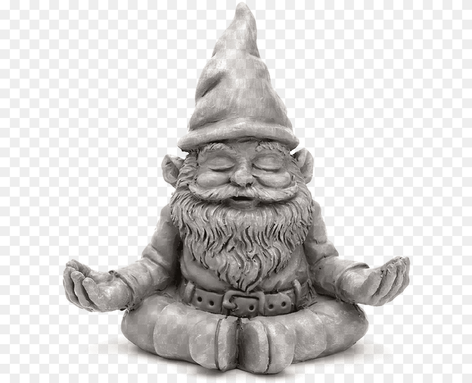 Meditating Gnome, Baby, Person, Figurine, Art Png Image
