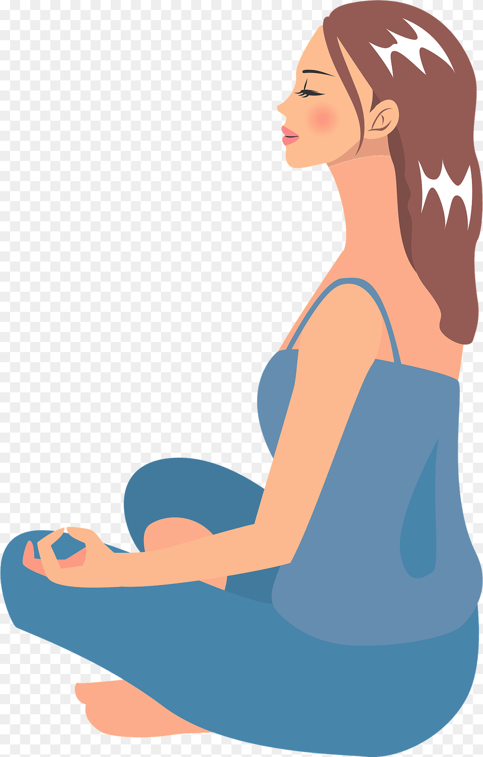 Meditating Woman Clipart, Adult, Person, Female, Head Free Transparent Png