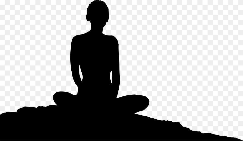 Meditation, Gray Free Png Download