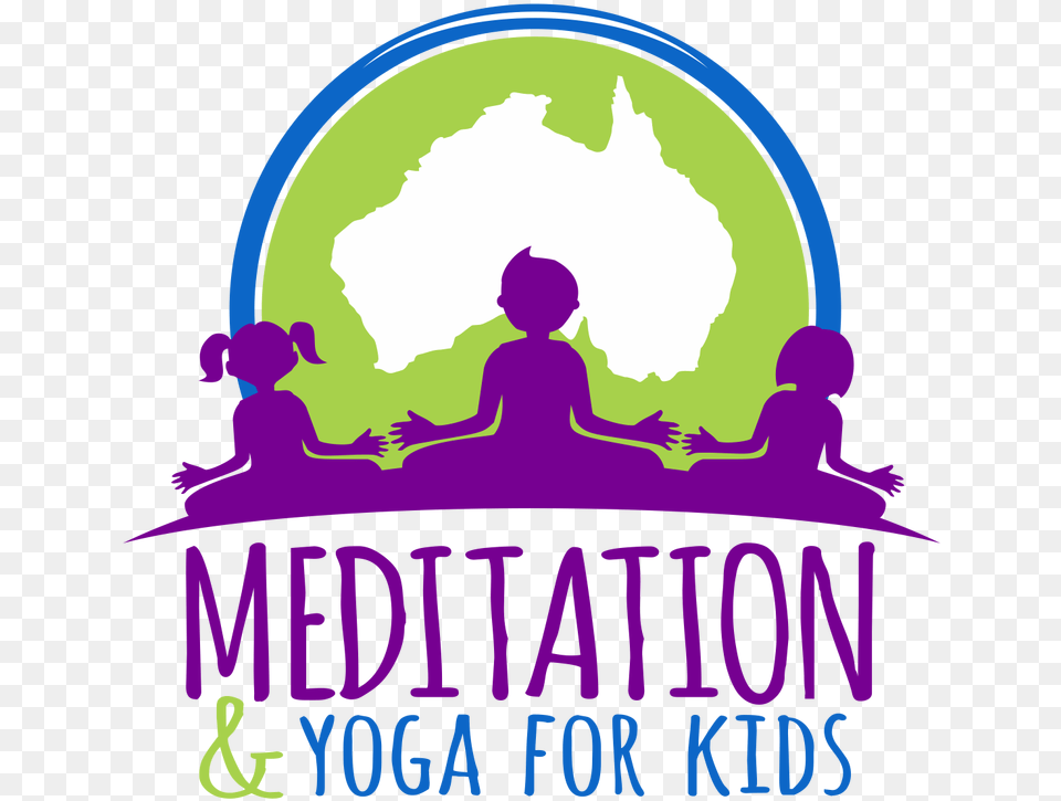 Meditation And Yoga Coach For Kids Kids Yoga, Purple, Baby, Logo, Person Free Png Download