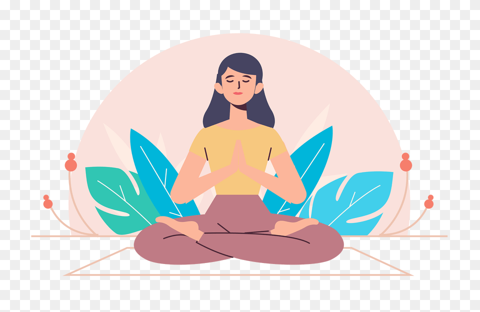 Meditation Clipart, Adult, Female, Woman, Person Free Transparent Png