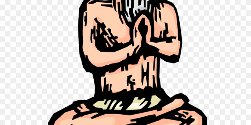 Meditation Clipart, Kneeling, Person, Face, Head Png Image