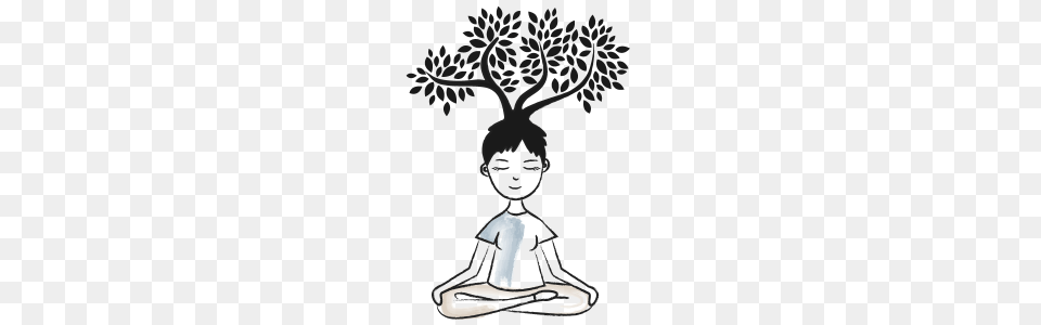 Meditation Clipart Consciousness, Kneeling, Person, Art, Stencil Png Image