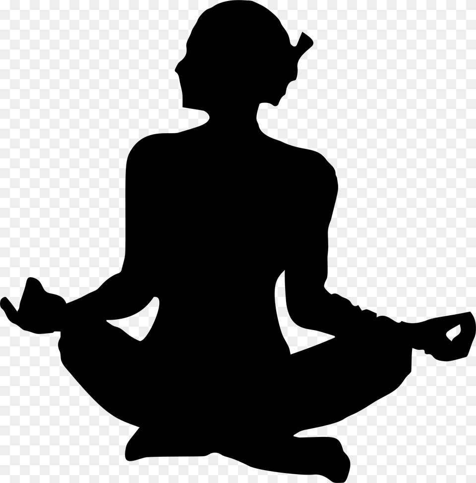 Meditation Portable Network Graphics Clip Art Asana Clipart Yoga Pose, Gray Png