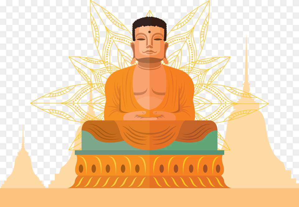 Meditationfictional Characterguruzen Buddha Illustration Download, Art, Adult, Male, Man Png