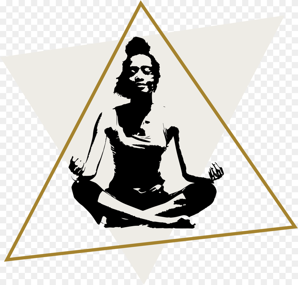 Meditations Illustration, Triangle, Adult, Male, Man Png Image