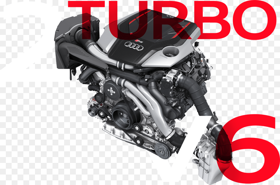 Medium 2turbov6 Header Audi Rs5 2018 Engine, Machine, Motor, Device, Grass Png