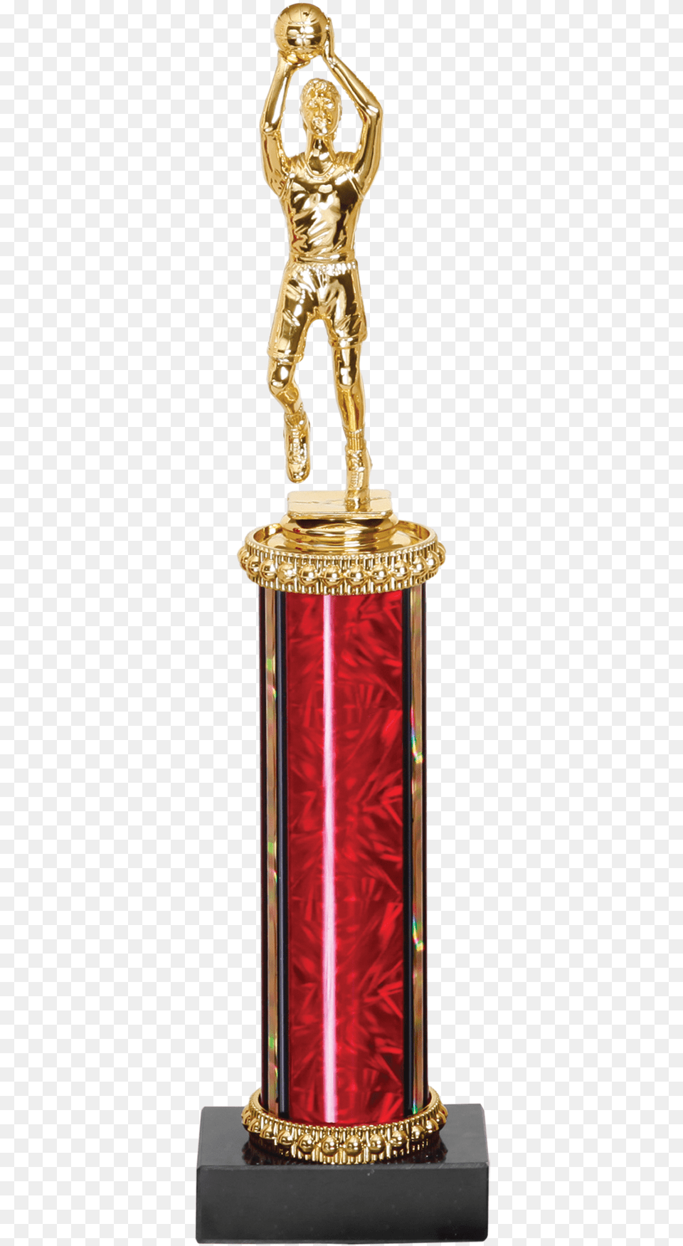 Medium Basketball Trophy Trophy, Adult, Male, Man, Person Png Image