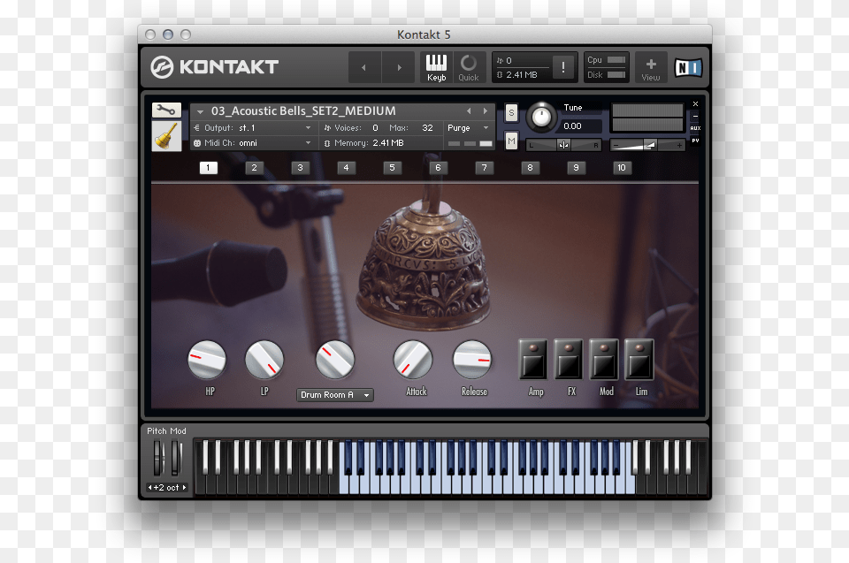 Medium Bells Set Native Instruments, Electrical Device, Microphone Free Transparent Png