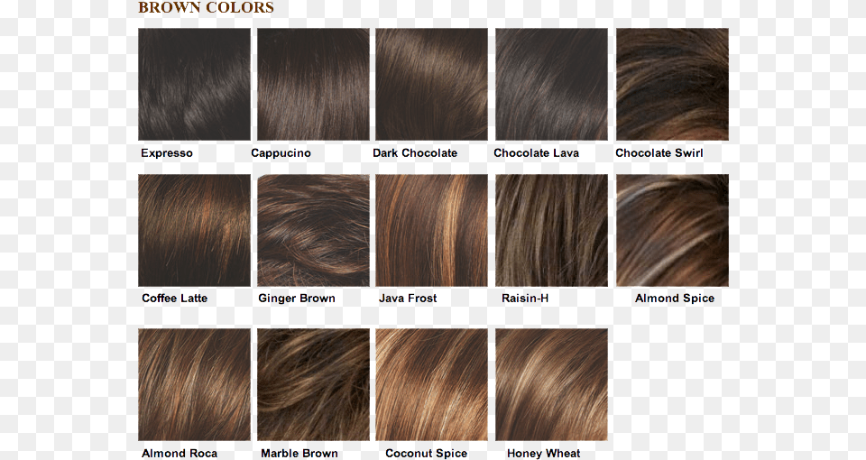 Medium Brown Hair Color Shades, Art, Collage, Adult, Female Png